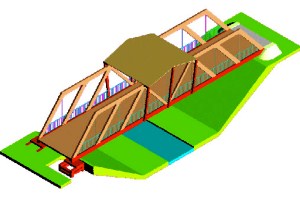 Yverdon - Passerelles modulaires - EXPO 01, Arteplage d'Yverdon. Kälin & Rombolotto - ingénieurs civils