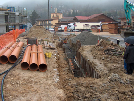 La Clochatte - Infrastructures Kälin & Rombolotto - ingénieurs civils