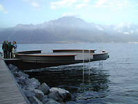 Ponton suspendu  Kälin & Rombolotto SA - Ingénieurs civils