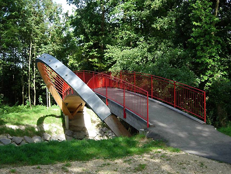 Passerelle sur la Venoge Kälin & Rombolotto - ingénieurs civils